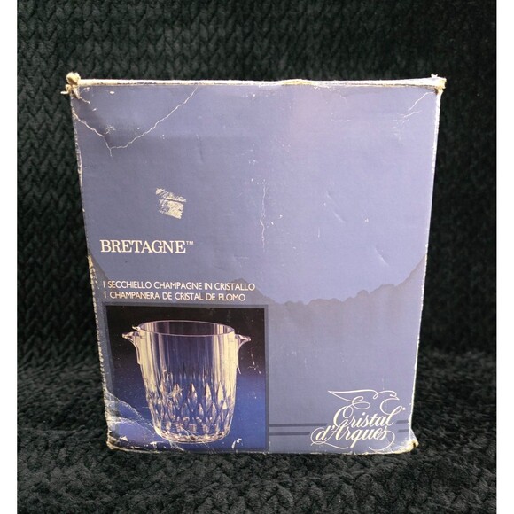 Cristal d'Arques Bretagne Crystal Champagne Bucket – 1980s – Made in France - Picture 12 of 12